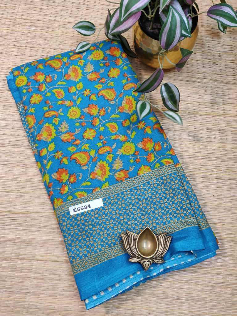 Kashmiri Printed Silk #E5584