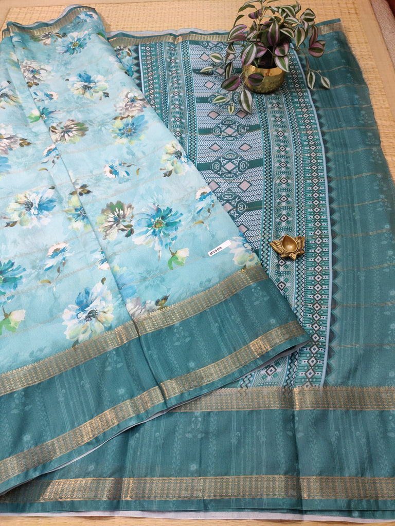 Printed Crepe Sarees #E5500