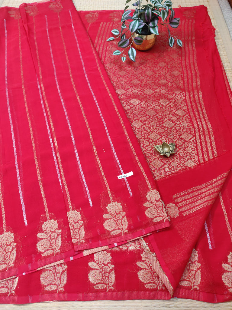 Semi Banarasi Georgette #E5860