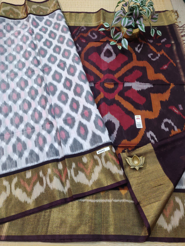 Pure Silk Cotton Sarees #E6543