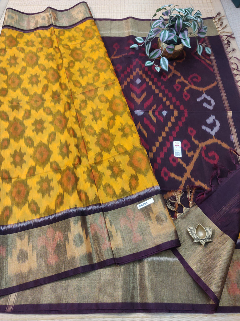 Pure Silk Cotton Sarees #E6551