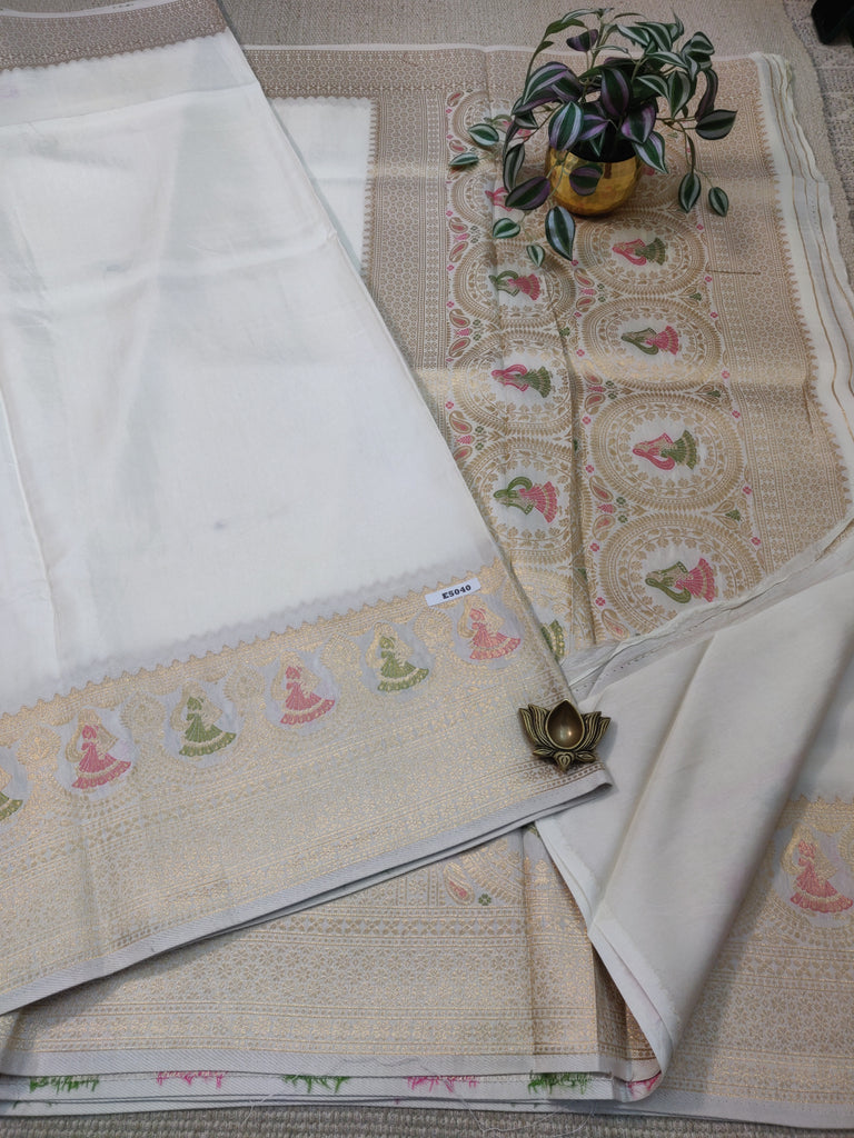 Varanasi Silk Blend Sarees #E5040