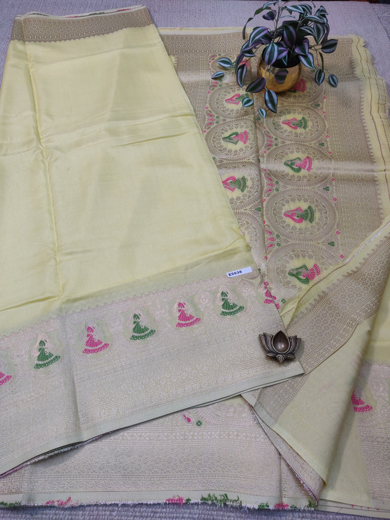 Varanasi Silk Blend Sarees #E5038