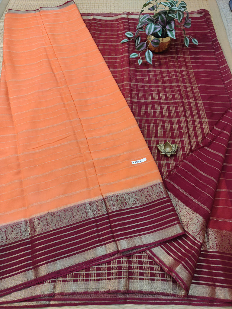 Semi Georgette Sarees #E6798