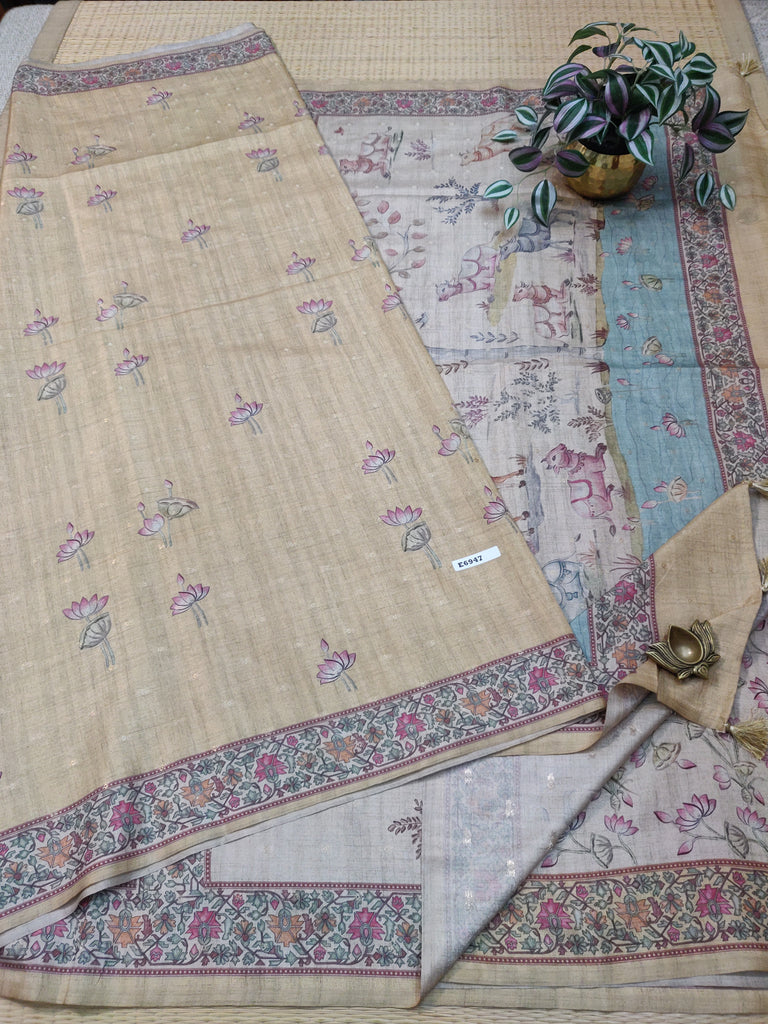 Tussar Silk Sarees #E6947