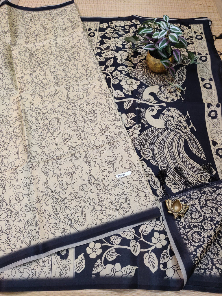 Printed Crepe Sarees #E6931