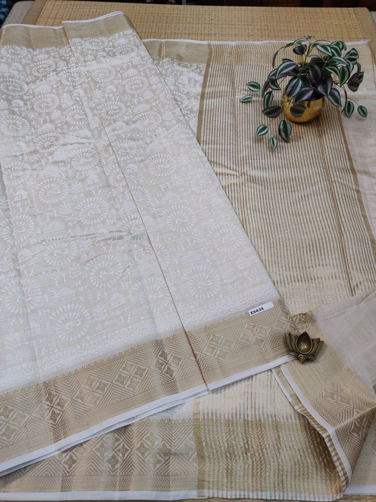 Printed Tussar #E6838