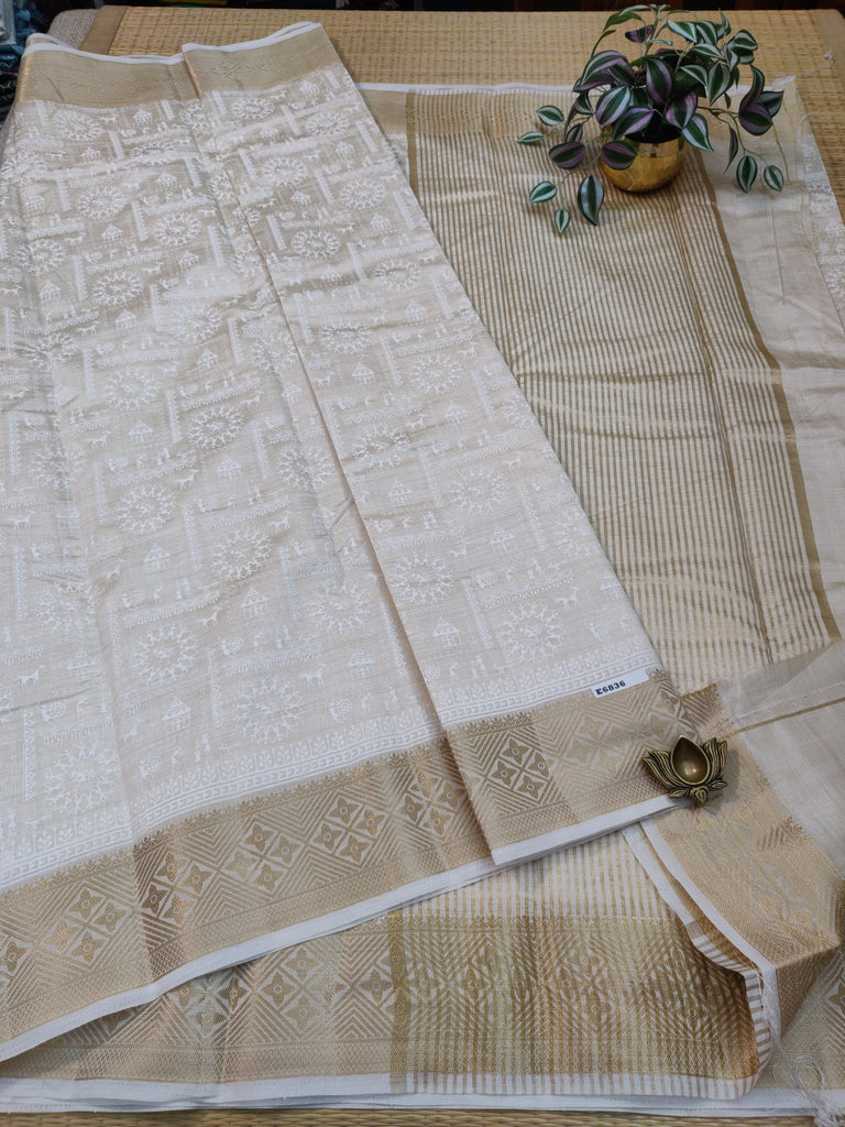 Printed Tussar #E6836