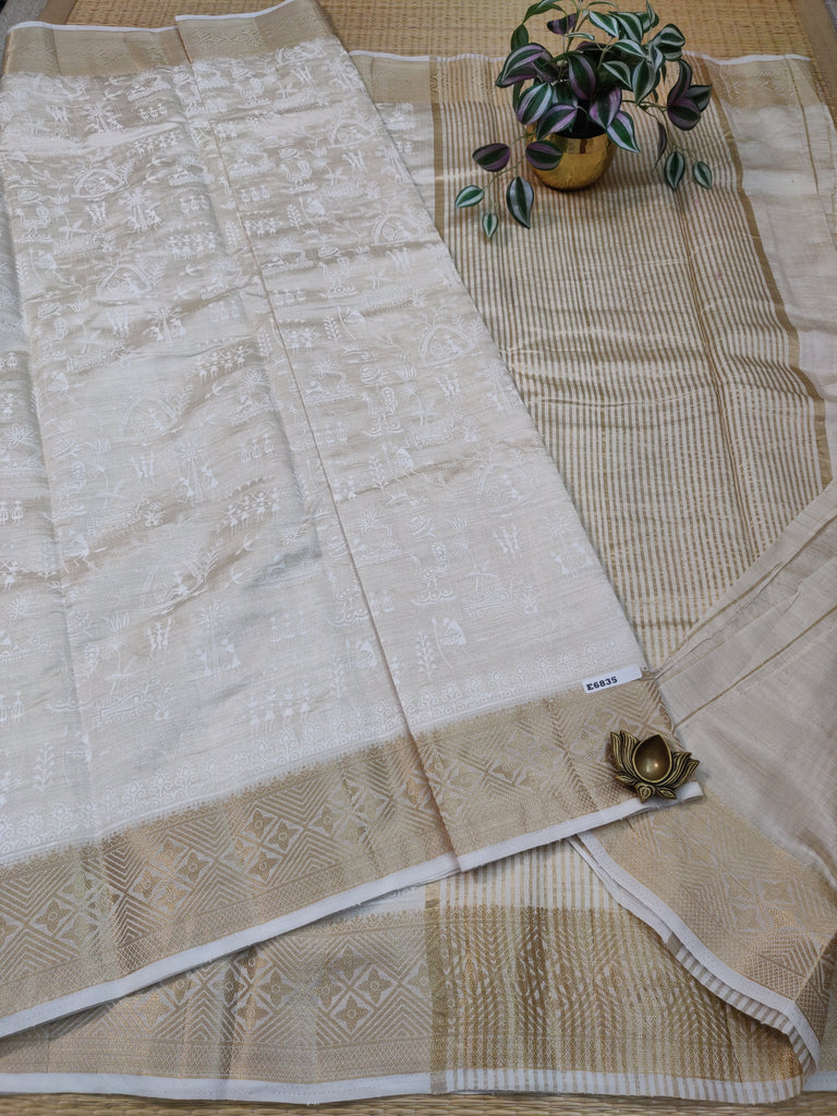 Printed Tussar #E6835