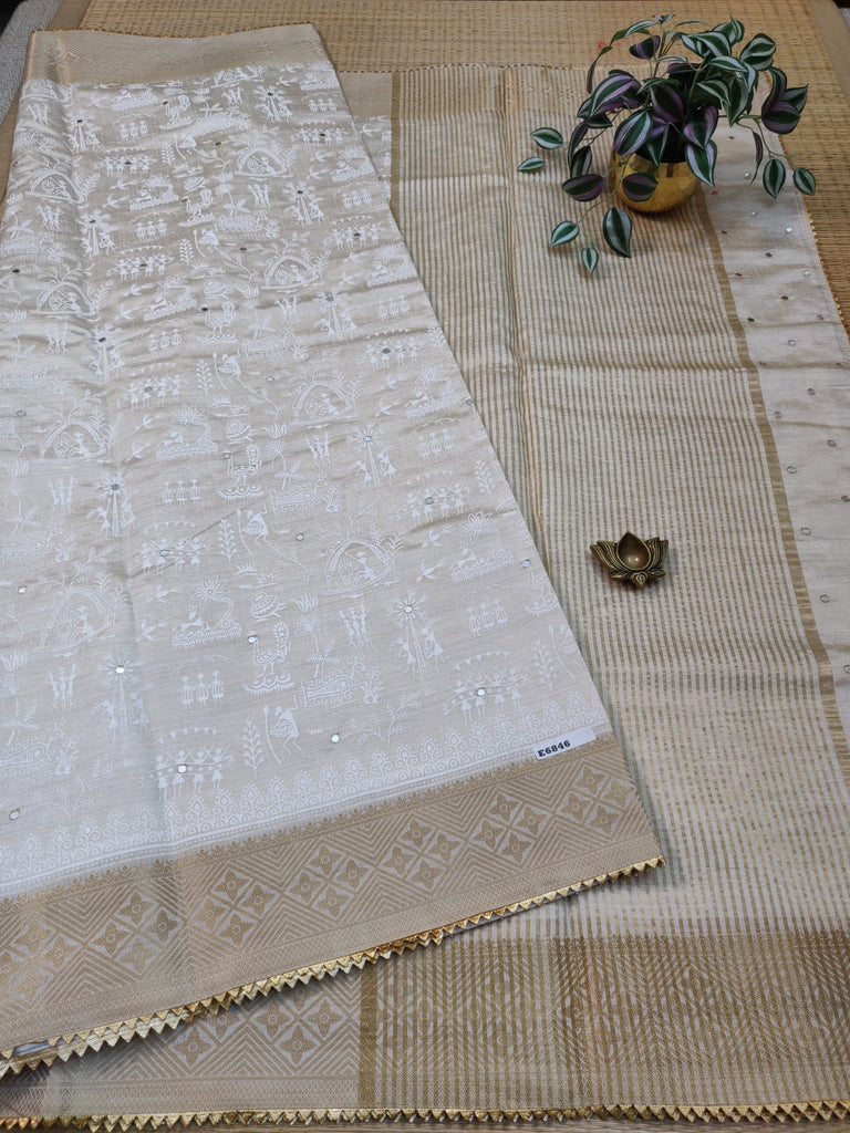 Printed Tussar #E6846