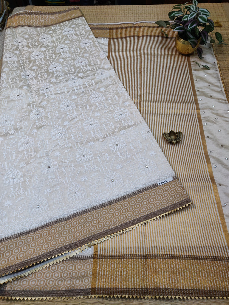 Printed Tussar #E6842