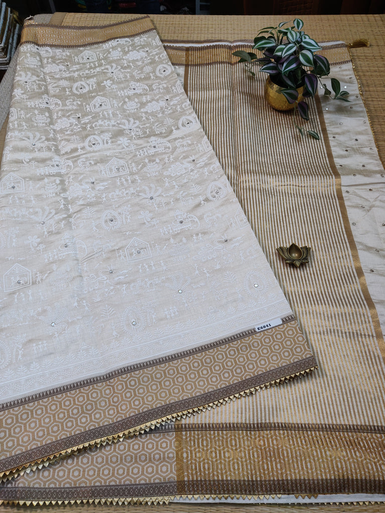 Printed Tussar #E6841