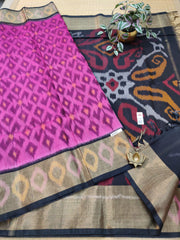 Pure Silk Cotton Sarees #E7077