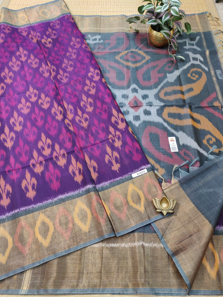 Pure Silk Cotton Sarees #E7075