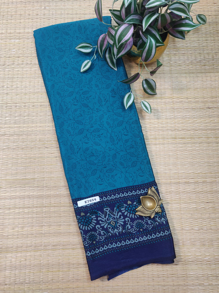 Printed Crepe Silk #E7654