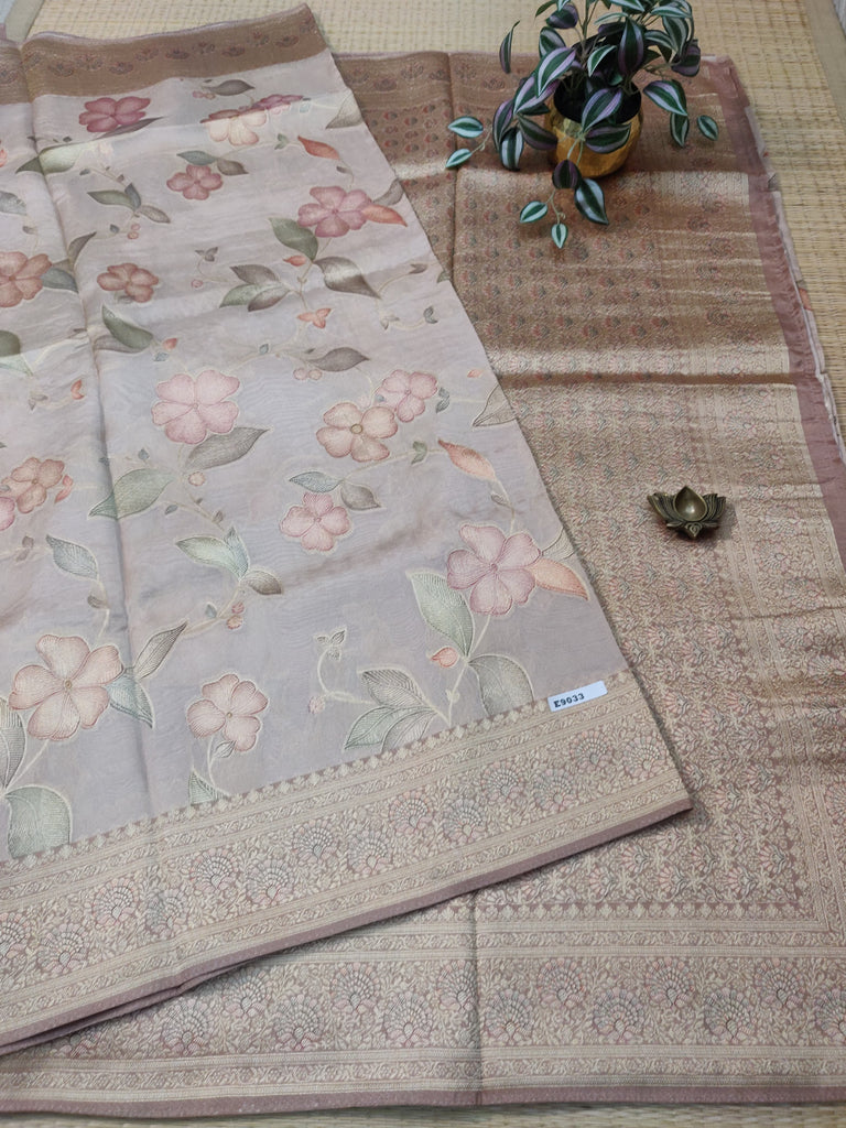 Semi Banarasi Satin Crepe #E9033