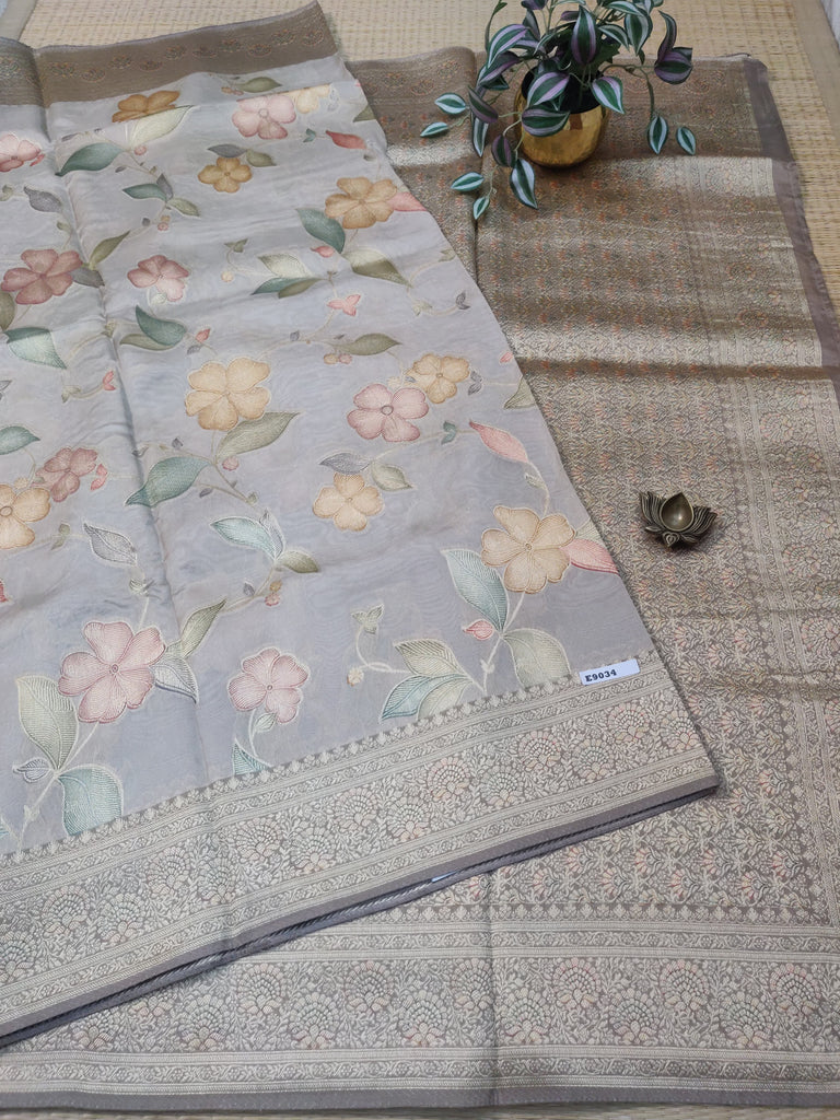 Semi Banarasi Satin Crepe #E9034