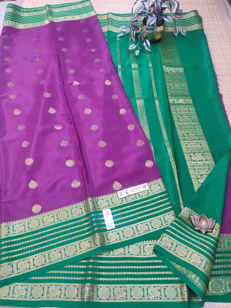 Pure Crepe Silk Saree #E6000