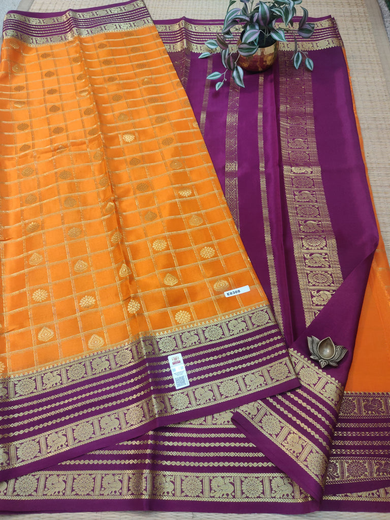Pure Crepe Silk Saree #E8308