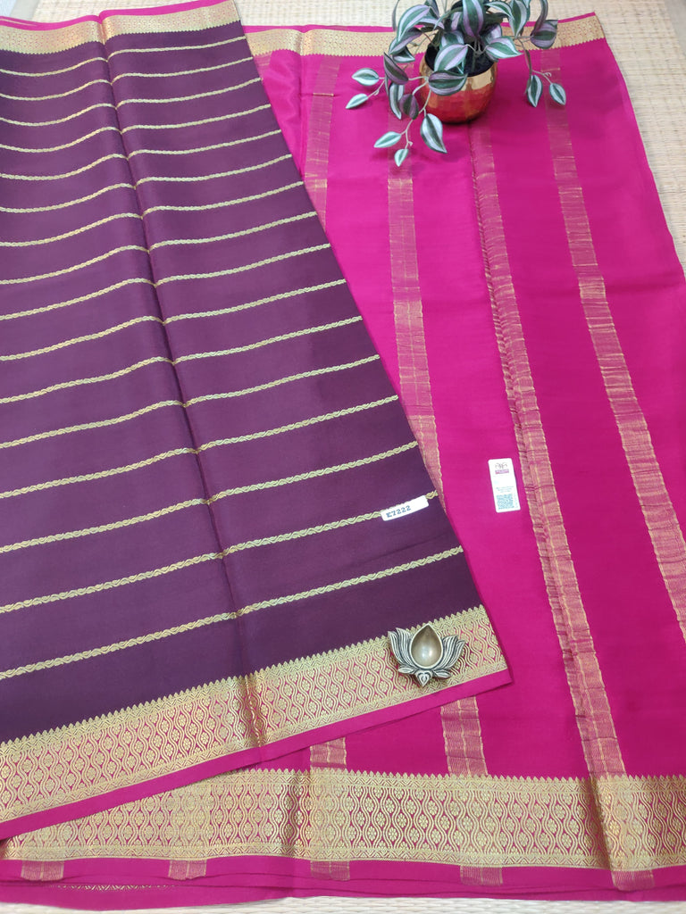 Pure Crepe Silk Saree #E7222