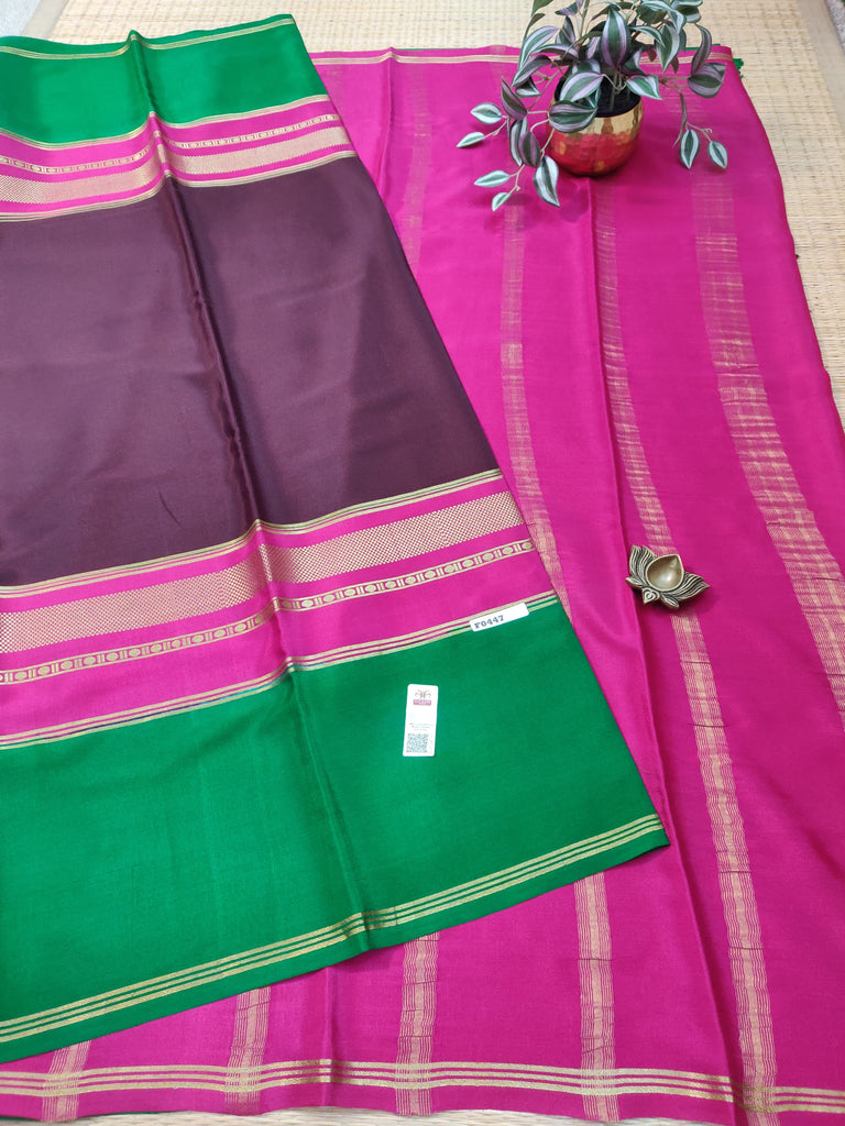 Pure Crepe Silk Saree #F0447