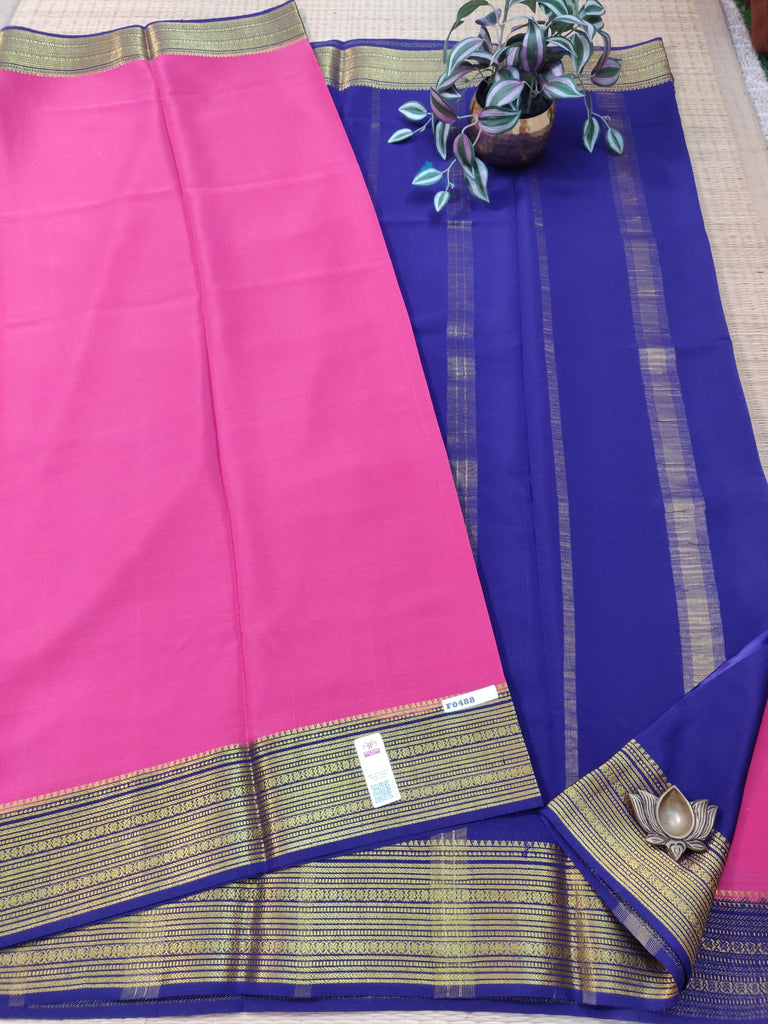 Pure Crepe Silk Saree #F0488