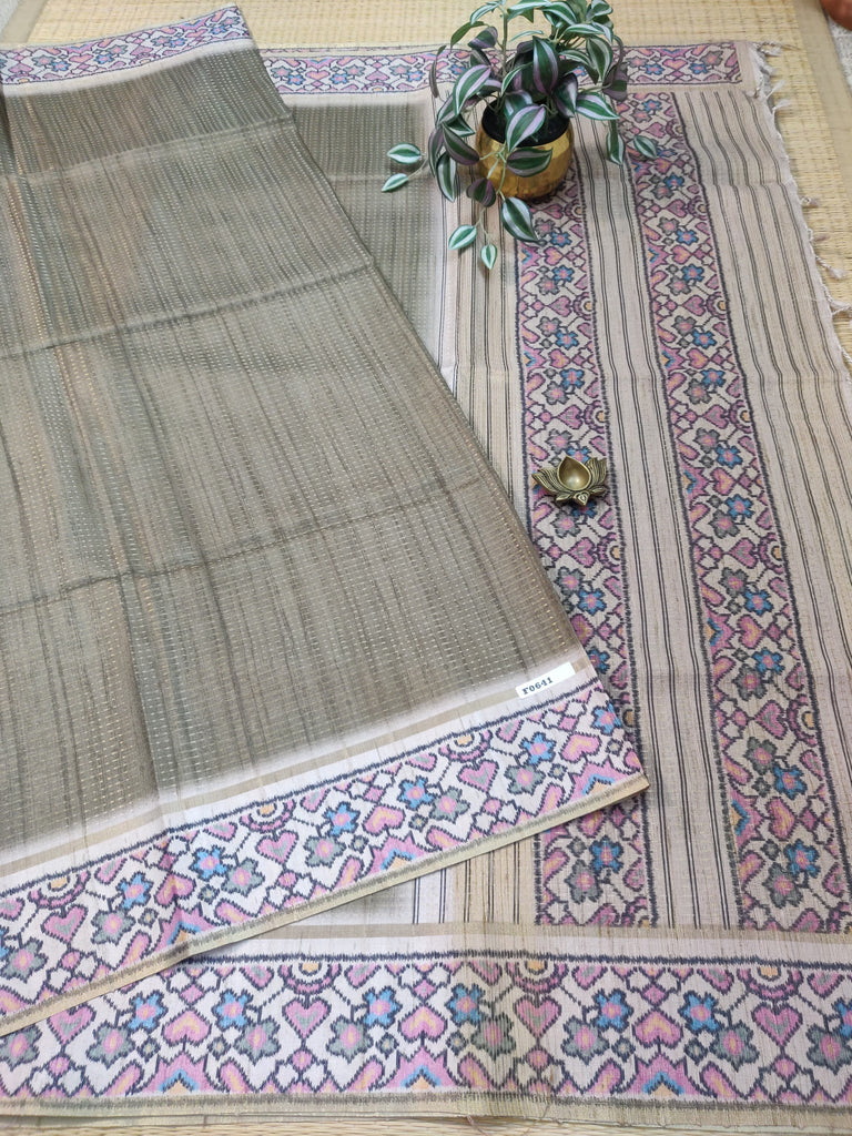 Ghicha Tussar Silk Sarees #F0641