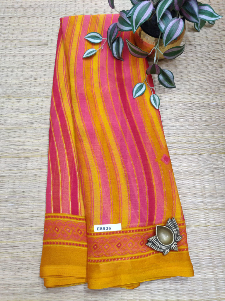Ruchi Chiffon Sarees #E8536
