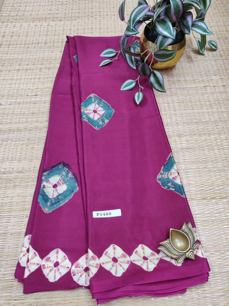 Printed Crepe Silk #F1460
