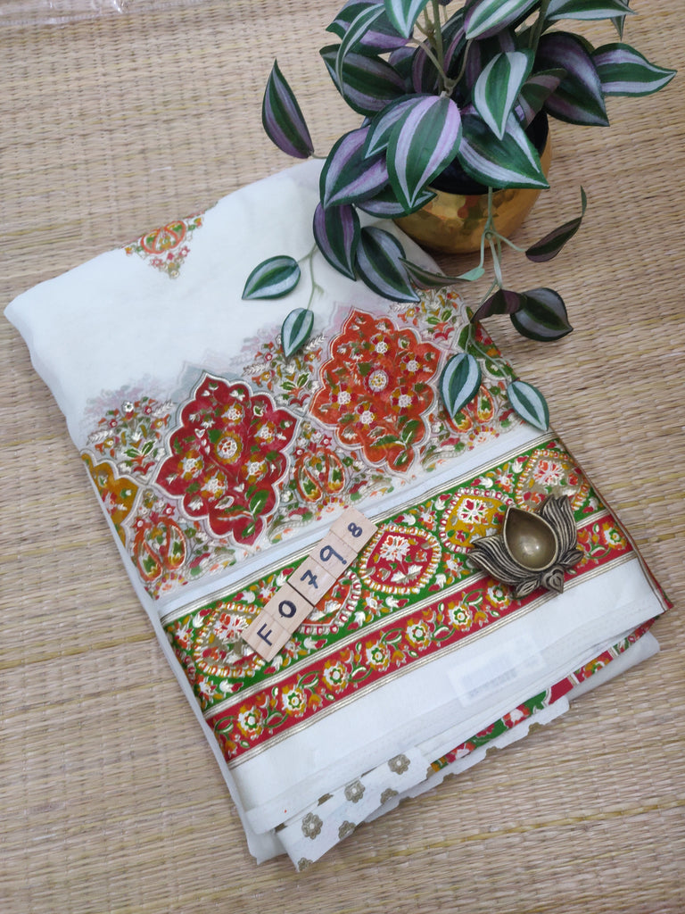 Chiffon Sarees #F0798