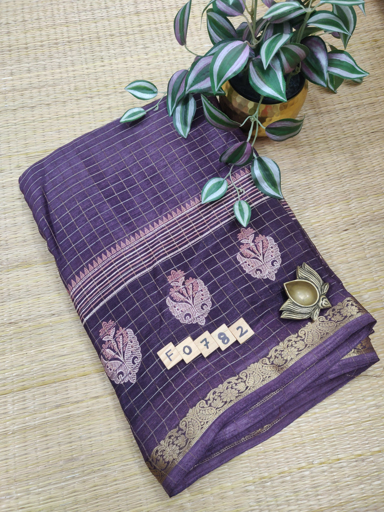 Semi Crepe Sarees #F0782