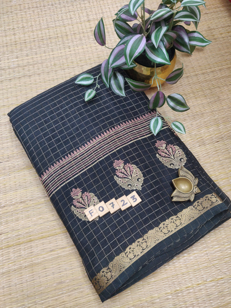 Semi Crepe Sarees #F0723