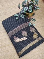 Semi Crepe Sarees #F0723