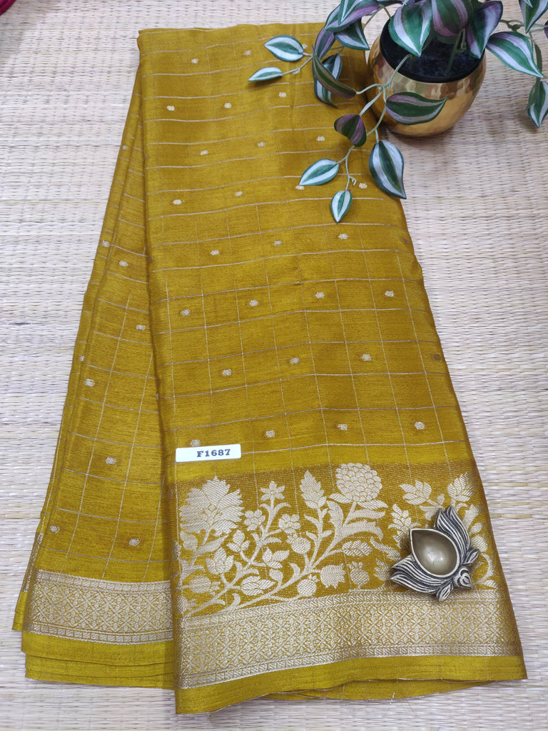 Semi Crepe Sarees #F1687