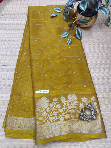 Semi Crepe Sarees #F1687