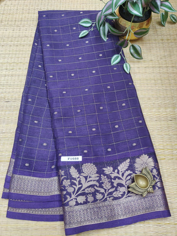 Semi Crepe Sarees #F1688