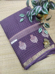 Semi Crepe Sarees #F0728