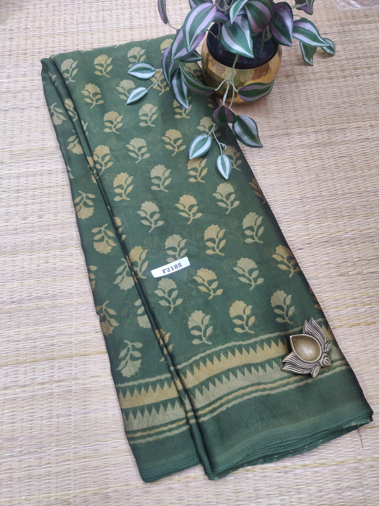 Mass Crepe Sarees #F2185