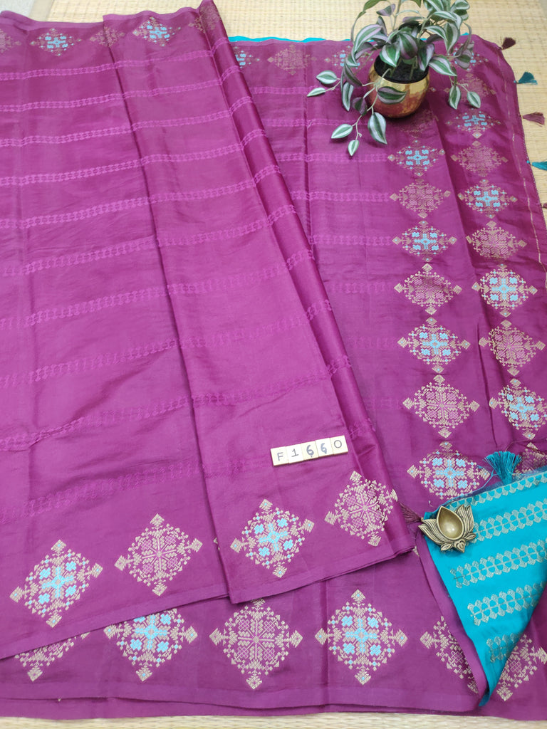 Butter crepe saree #F1660