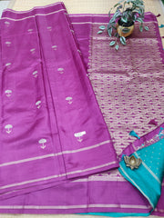 Butter crepe saree #F1676