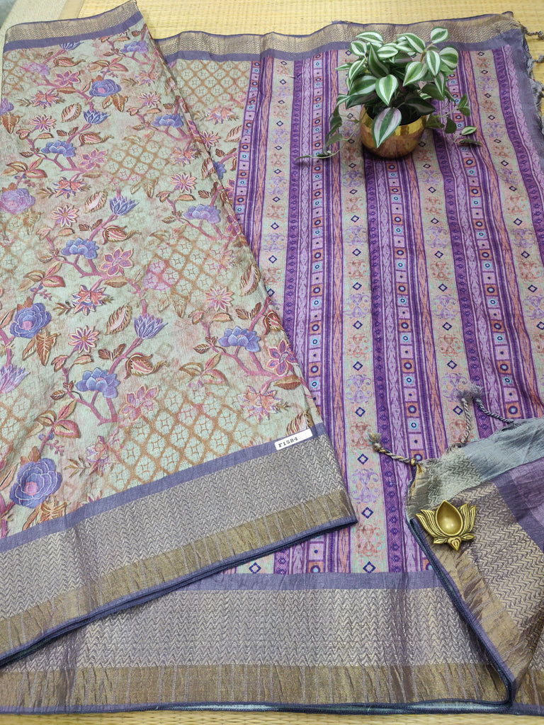 Modal Tussar Silk Sarees #F1584
