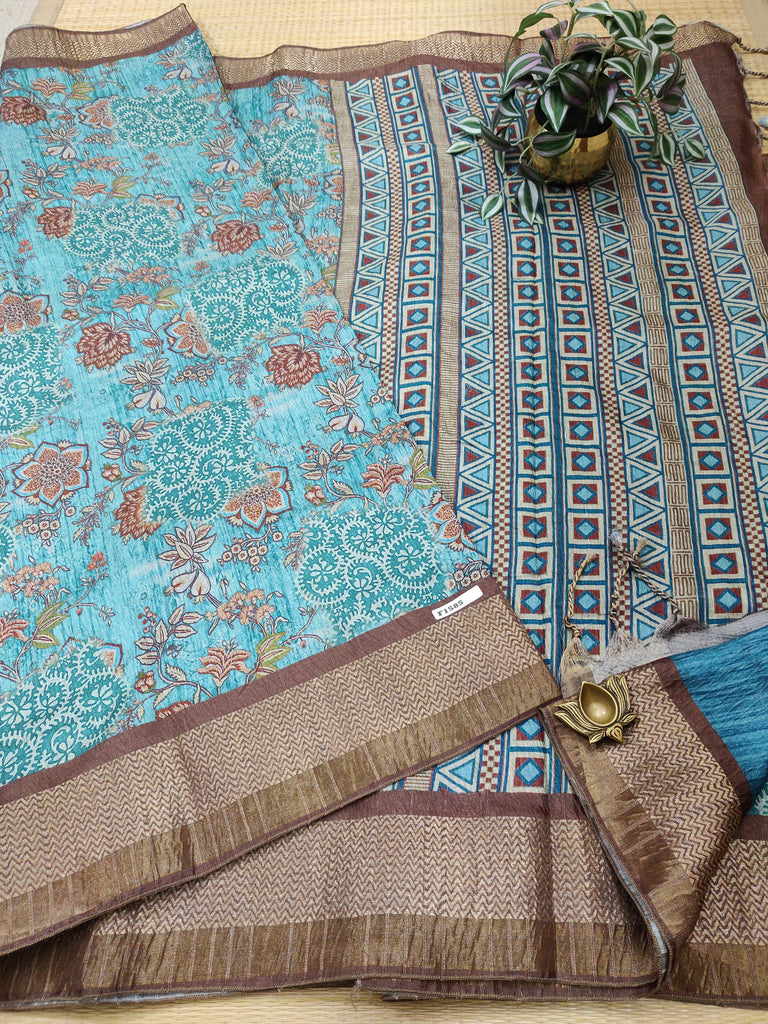 Modal Tussar Silk Sarees #F1585
