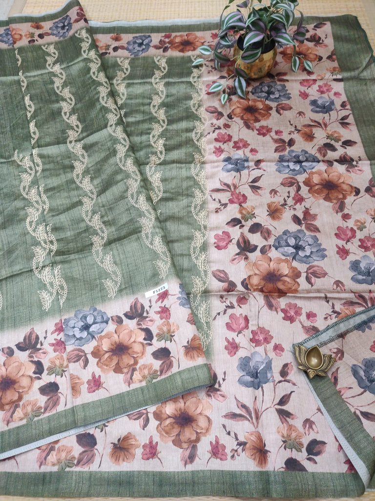 Printed Tussar #F1273