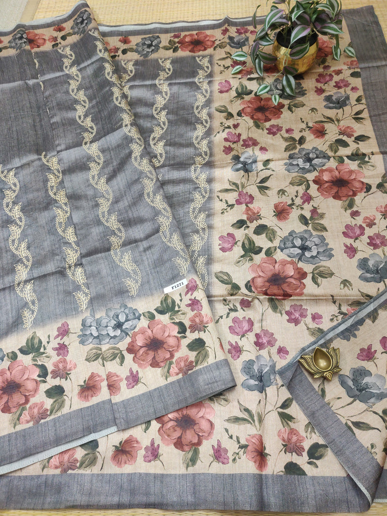 Printed Tussar #F1271