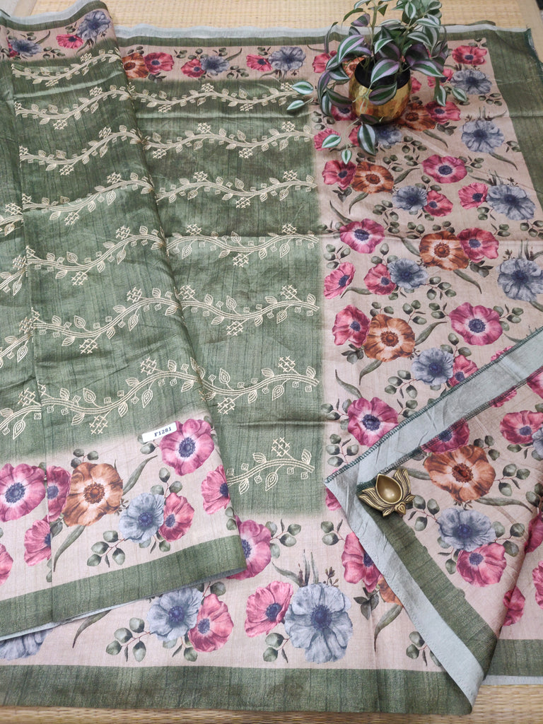 Printed Tussar #F1281