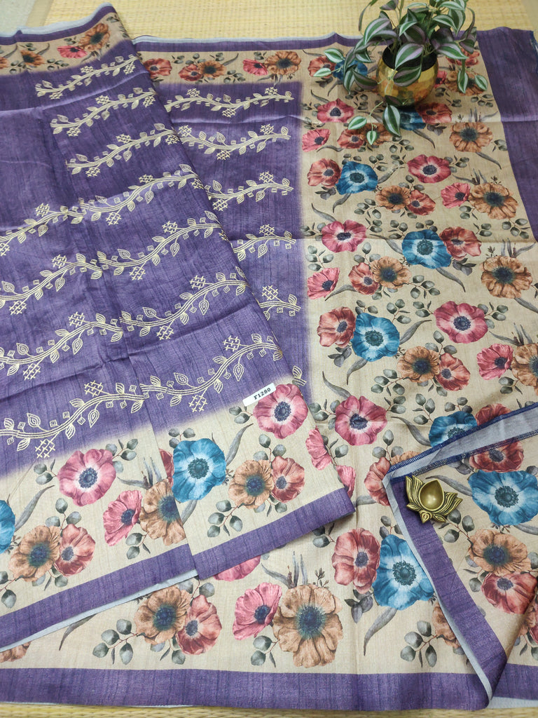 Printed Tussar #F1280