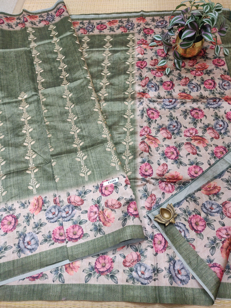 Printed Tussar #F1269