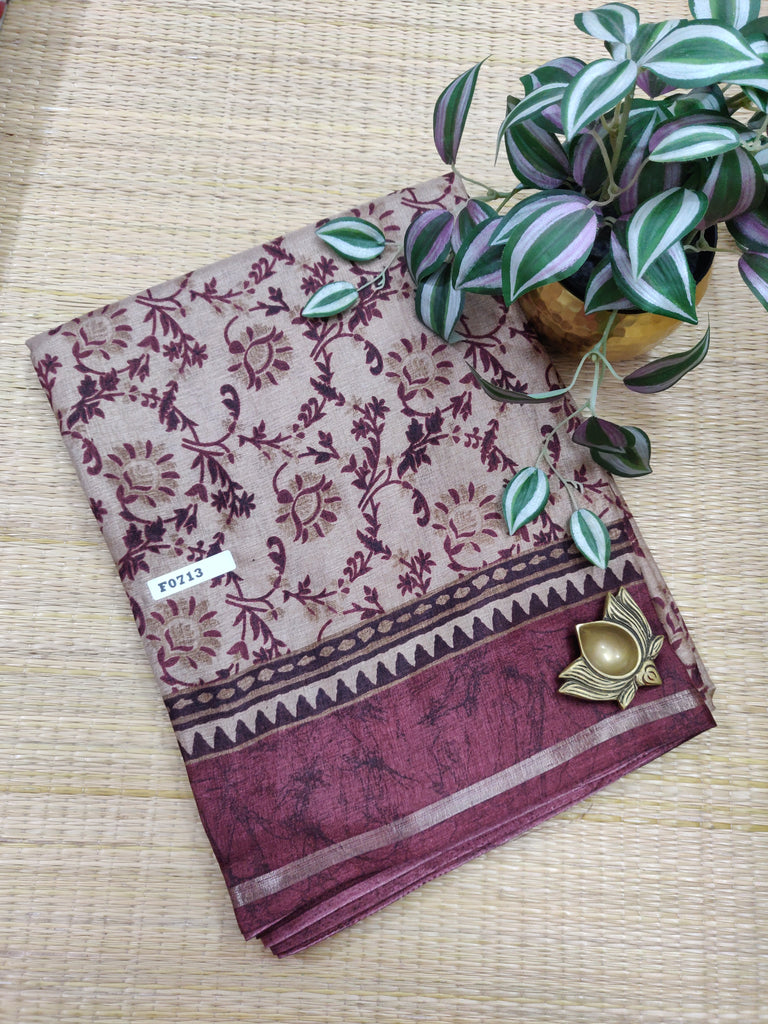 Kashmiri Printed Silk #F0713