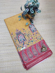 Kashmiri Printed Silk #F2280