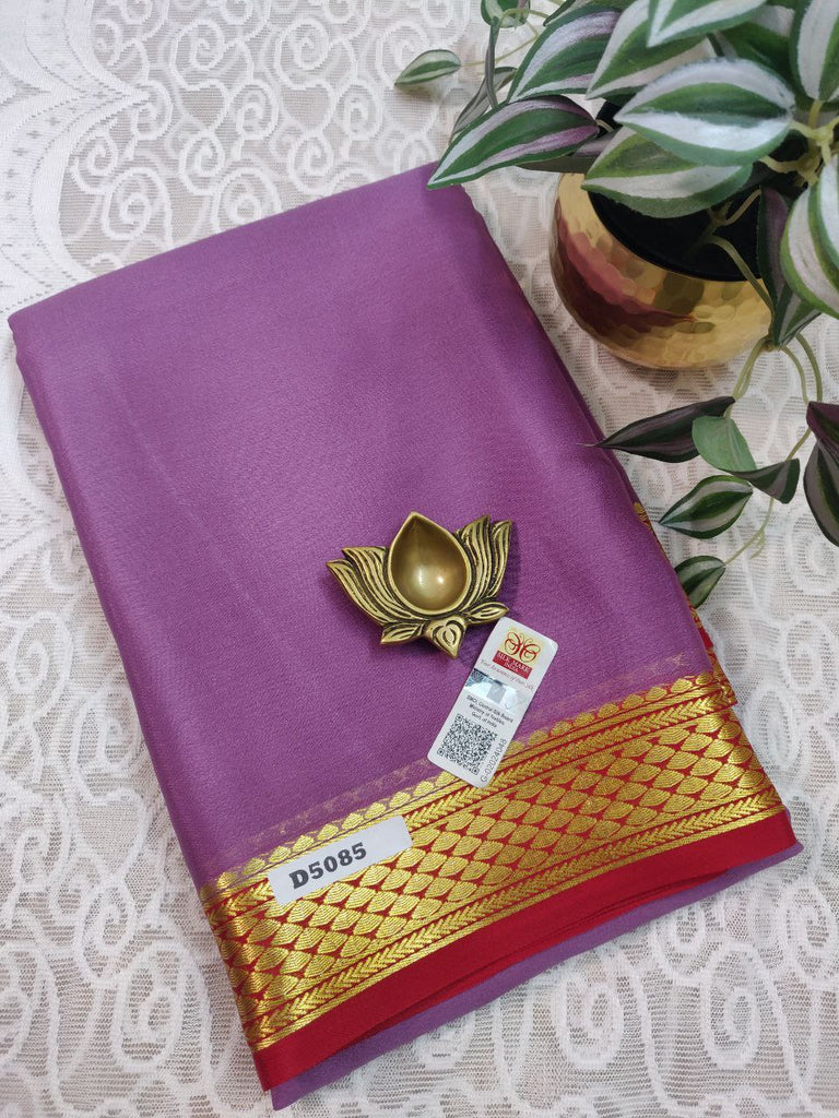 Pure Crepe Silk Saree #D5085
